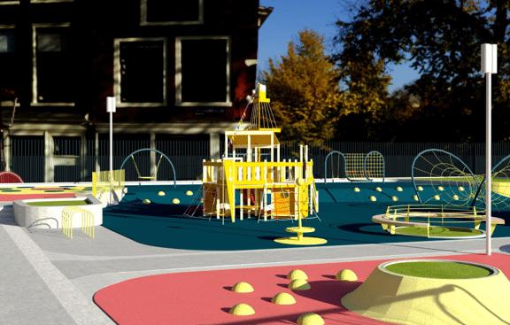 NOIR AIRE DE JEUX - Dalle amortissante 50cm x 50cm - 25mm - Photo 2