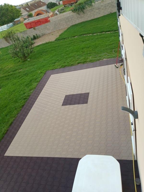 Dalle Cubique 3D "Beige" - Photo 3