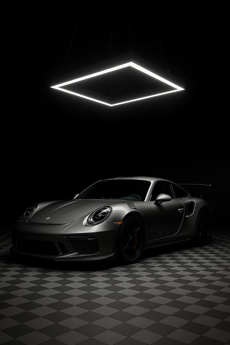 Plafonnier LED monobloc 80×80 cm - Blanc