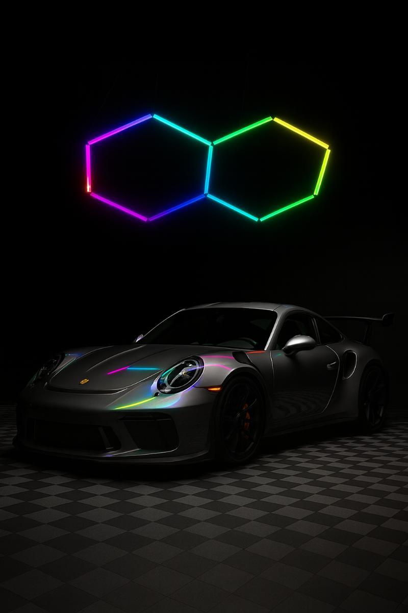 Kit d’Ambiance LED 2 Hexagones - RGB